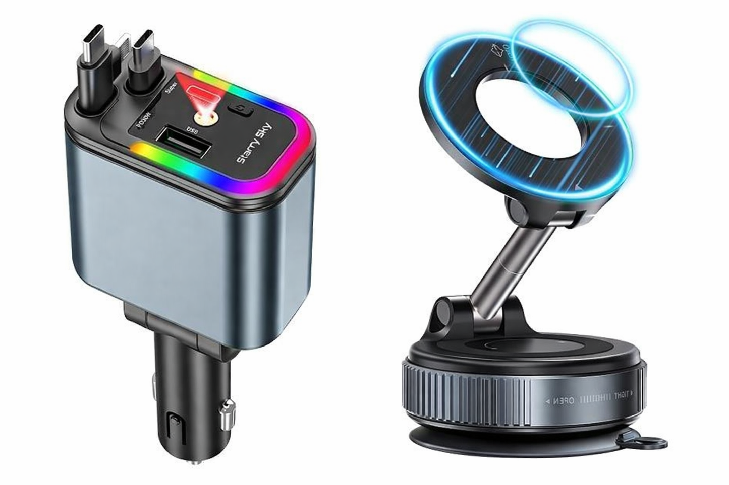 COMBO - 5 IN 1 LASER CHARGER + MAGNETIC MOBILE HOLDER