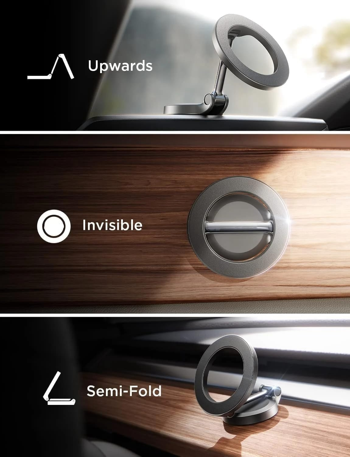 COMBO RETRACTABLE CAR CHARGER + MOBILE HOLDER