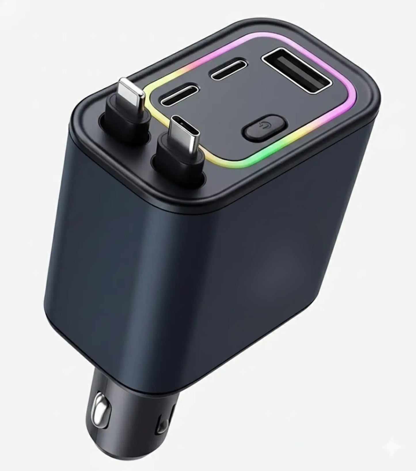 COMBO RETRACTABLE CAR CHARGER + MOBILE HOLDER