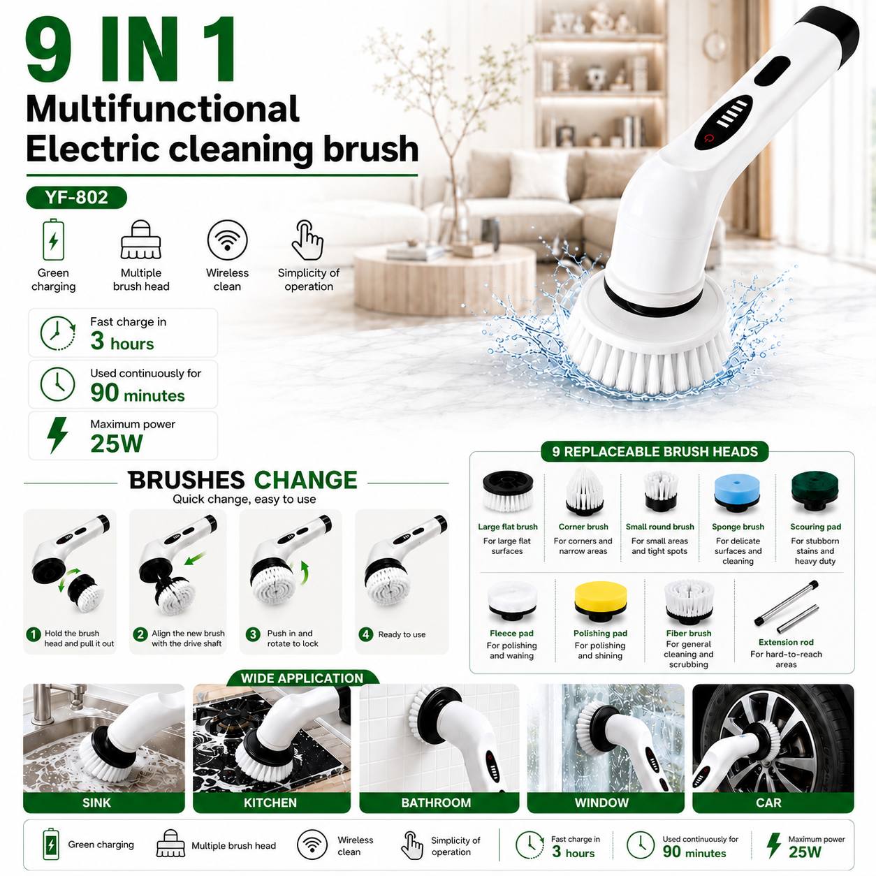 9 IN 1 CLEANING BRUSH